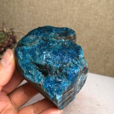56mm Natural apatite Crystal semi-precious rough original Specimen 378g A3529 picture