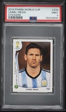 2014 Panini FIFA World Cup Brazil. Sticker #430 Lionel Messi PSA 9 🔥 picture