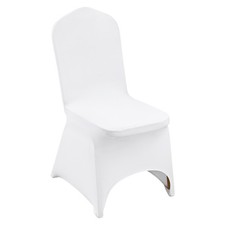 Uimoso 100PCS White Stretch Spandex Chair Covers for Weddings, Parties, picture
