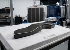 Custom Carbon Fiber Interior Door Armrest Set Fits 1987-2001 Peterbilt Trucks picture