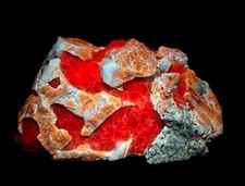 740 Gram Fluorescent Blue Hauyne Huge Crystals With Calcite On Matrix From @Afg picture