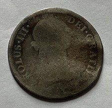 1782 Mexico 2 Reales Silver Coin picture