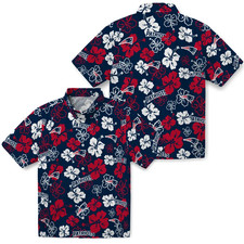 New England Football Team Patriotss Hawaiian Shirt Casual Button Down Unisex picture