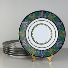 Set Of 6 Mottahedeh Vista Alegre Russian Alexander II Yacht Dinner Plates 10” picture