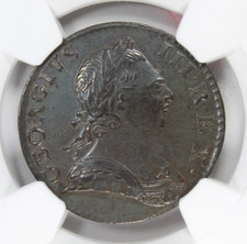 1775 England Great Britain 1/2 Penny NGC AU Details KM-601 picture