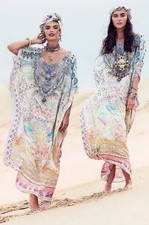 Camilla Round Neck Kaftan My Dubai Dream One Size Silk Dress Resort Long Maxi picture
