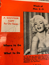 This Week theatre program 1963  Jayne Mansfield Signed w/ COA JSA autograph  picture