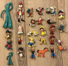 Lot Of 26 Vintage 80s 90s PVC Vinyl Figures Disney Smurfs Monchhichi ET picture