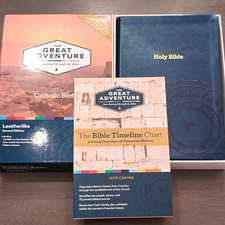 Ascension The Great Adventure Catholic Bible Leatherlike 2nd Ed Timeline Chart picture