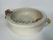 Vintage 1986 Fitz and Floyd The Cat's Meow Ceramic Pet Bowl Dog Cat picture