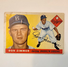 Topps 1955 Topps #92 DON ZIMMER Rookie Daffy-nitions Base - Dodgers picture