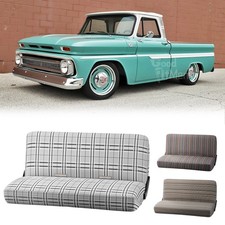 For 1960-1986 Chevy C10 C20 C30 Front Bench Seat Cover Full Size Saddle Blanket picture