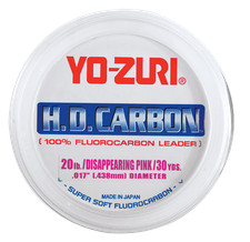 Yo-Zuri H.D. Carbon 100% Fluorocarbon Leader - Disappearing Pink - 30 Yards - 50 picture
