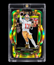 BROCK PURDY ROOKIE GOLD REFRACTOR PRIZM 2022 Panini Select Yellow Green 49ERS picture