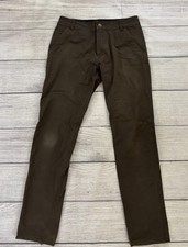 KUHL RESISTOR CHINO Mens Sz 32x34 Brown Stretch Pocket Outdoor Hiking Pants picture