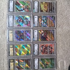 Pokemon CGC 10-Card Graded Slab Lot; CGC Pristine 10, 10, 9 picture