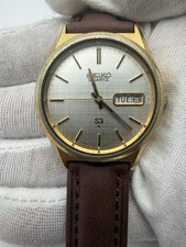 1978 Vintage Seiko Watch 7546-8039.  New Battery. Linen Dial. New Strap. picture
