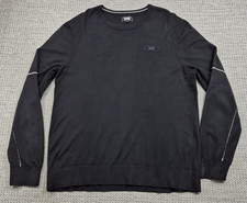 PXG Sweater Mens Large Black Crewneck Lightweight Golf Logo Knit Pullover picture