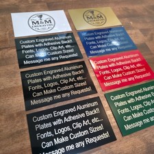 Custom Aluminum Engraved Signs Plaques Decór Tag Garden Home Label Industrial picture