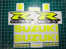 Suzuki GSXR 10 Piece Set Vinyl Decal Sticker 600 750 1000 Multiple Colors picture