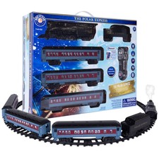 Deluxe Lights Sounds Lionel Polar Express Christmas Train Set Bluetooth & Remote picture