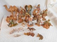Vtg Mixed Lot of 20 Fontanini Nativity Figures & Animals No Boxes Please READ picture
