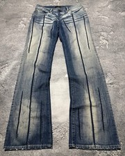 Dsquared2 FW05 Faith Archive Vintage Striped Jeans Size 30 Y2K Womens Denim picture
