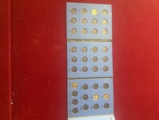 1934 1942 1943 1944 D quarters with Washington Quarter Collection Book 1932-1945 picture