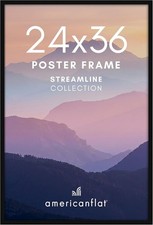 Modern Thin Border Poster Picture Frame Polished Plexiglass Wall Display picture