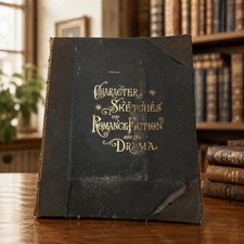 Character Sketches of Romance, Fiction and the Drama Volume VII | Antique Illust picture