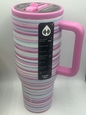 Hydrojug Scheels Traveler 40OZ Pink Horizon Striped Swirl Tumbler NWOT picture