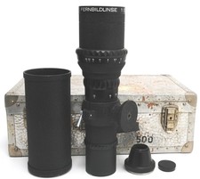 Astro-Berlin remote picture lens 5/500 mm red C w. adapter M42 in metal case picture