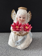 Vintage Lefton Japan December Angel Christmas Antique Decoration - OBO picture