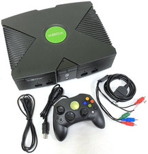 Microsoft Original Xbox Console Bundle System 8gb Black w/ Controller OG Classic picture