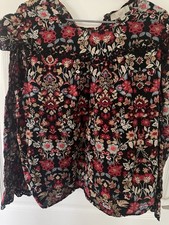 Loft Women's Multicolor Floral Top picture