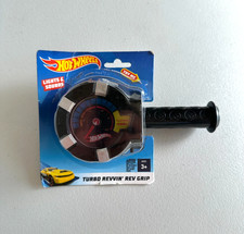 Mattel Hot Wheels Turbo Revvin' Rev Grip Bike Handlebar w/ Lights & Sounds NEW picture