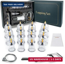 DEFUNX Cupping Kit for Massage Therapy - 16 Cups Professional Massage Cups Set w picture