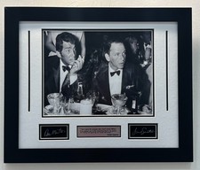 Dean Martin and Frank Sinatra 1961 Photo Framed With laser engraved signature picture