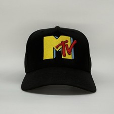 MTV Retro Yellow Logo Black Snapback picture