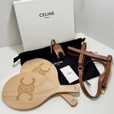 Celine Beach Rackets Paddle Ball Set Wood Calfskin Leather Full Set RT1400 2026 picture
