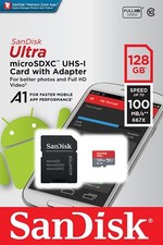 SanDisk 128GB micro SD SDXC Card 100MB/s Ultra 128G Class 10 UHS-1 A1 picture