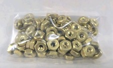 (100) 8-32 Solid Brass Machine Screw Hex Nuts(100 Units) picture