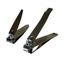 2Pcs Set Sharp Nail Clippers Stainless Steel Toenail And Fingernail In 2 Sizes picture