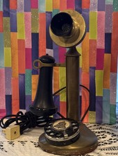 Vintage 1920s ? Western Electric 51AL Candlestick Telephone Genuine Dial Works picture