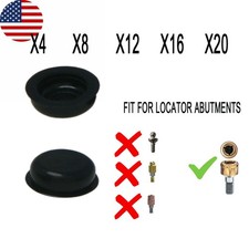 US 4/8/12/16/20Pcs Dental Locator Black Processing Male Cap Replace Inserts picture