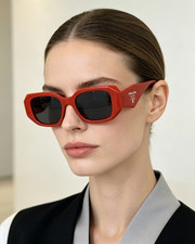 Prada Street-Style Rectangular Unisex Sunglasses 8679 50□20-143 picture