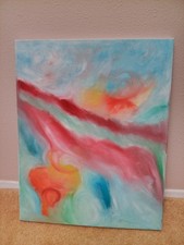 16x20 Original one Of A Kind Abstract Oil Painting On Canves New  picture
