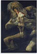 Francisco De Goya Poster - Saturn Devouring His Son Posters Canvas Wall Art  picture