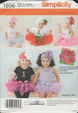 Simplicity 1956 Babies Tutu & Appliques Birthday Christmas Photo Pattern Uncut picture