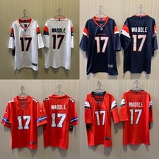 2026 Men's Jaylen Waddle #17 Dark Blue/White/Orange Stitched Jersey S-3XL picture